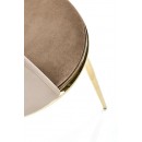 Стул HALMAR K460 бежевый/золотой